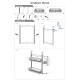 2 Tiers Kitchen Bathroom Pantry Over The Door Hanging Organizer Adjustable Baskets Storage Rack Shampoo Conditioner Body Wash Shelf